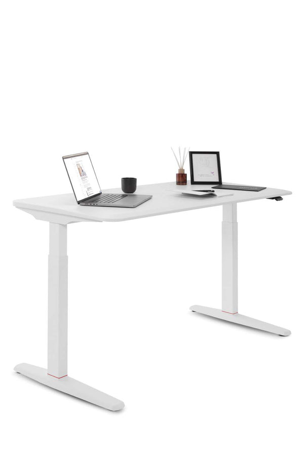 U-DO Sit&Stand Mdf Toz Boyalı Yükseklik Ayarlı Hafızalı Bluetooth Kumandalı Çalışma Masası  nurus Beyaz Beyaz 