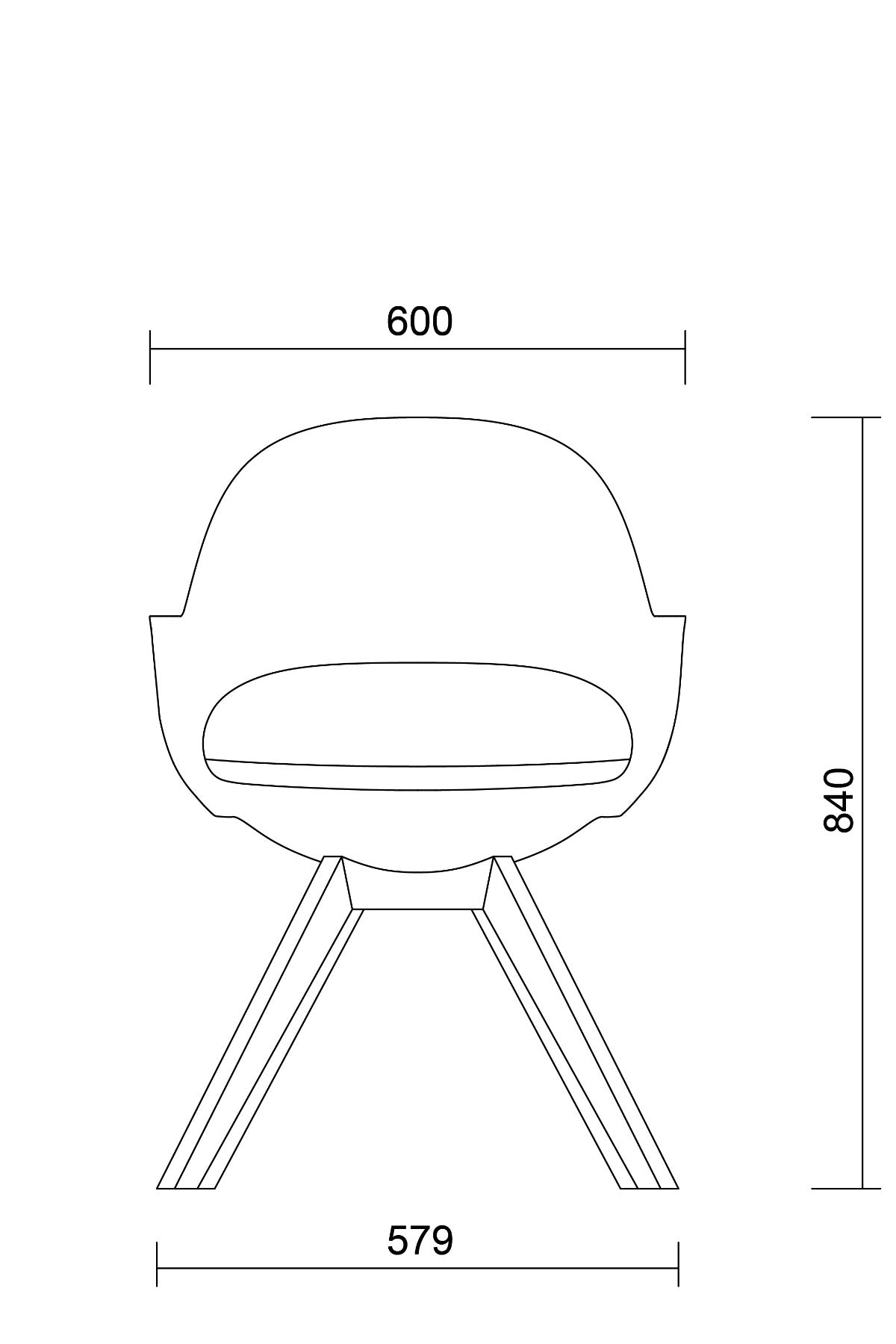 nurus FLORA Ahşap Ayak Çalışma Koltuğu  nurus