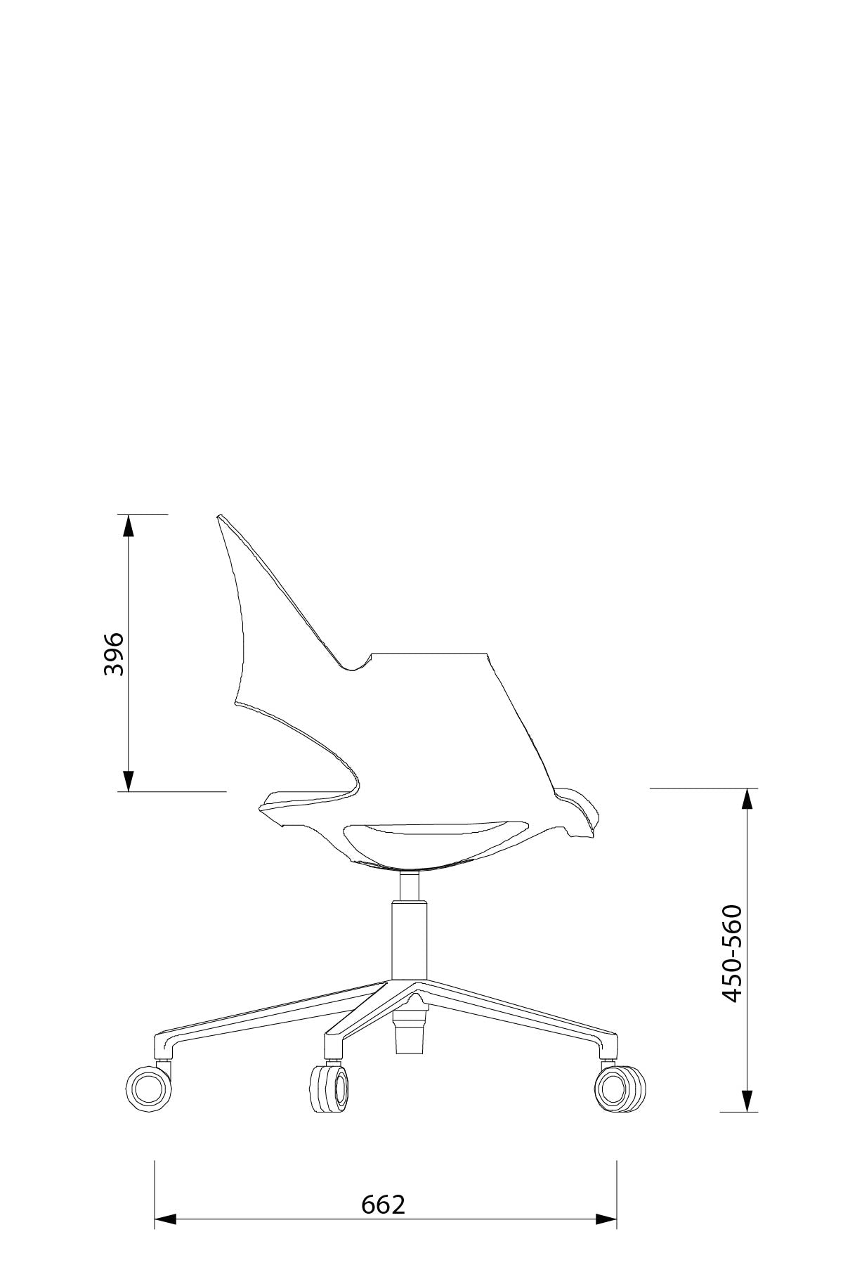 nurus FLORA Beşli Yıldız Ayak Çalışma Koltuğu  nurus