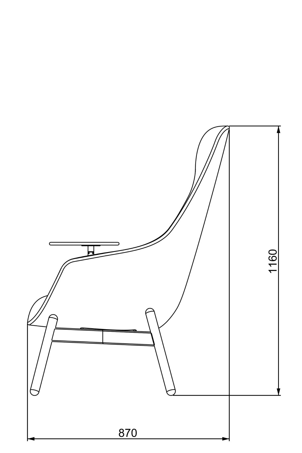 nurus PATRICK Yüksek Sırt Sehpalı Berjer  nurus