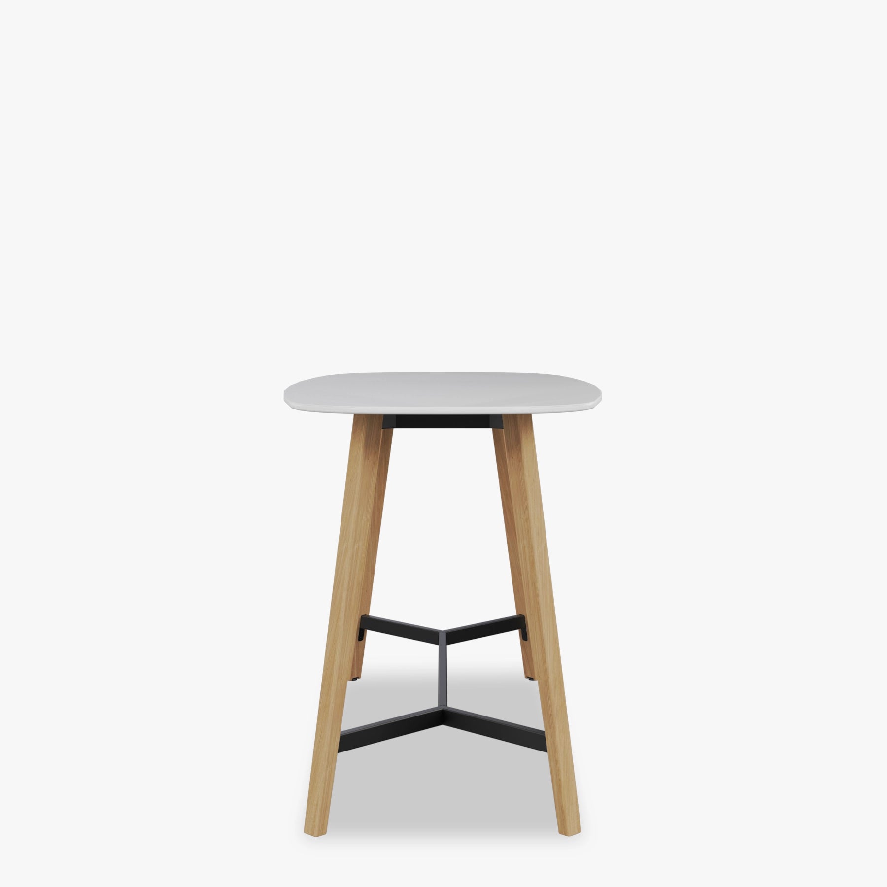 Pila Wood Yüksek Ayaklı Elips Toplantı Masası - 90x180