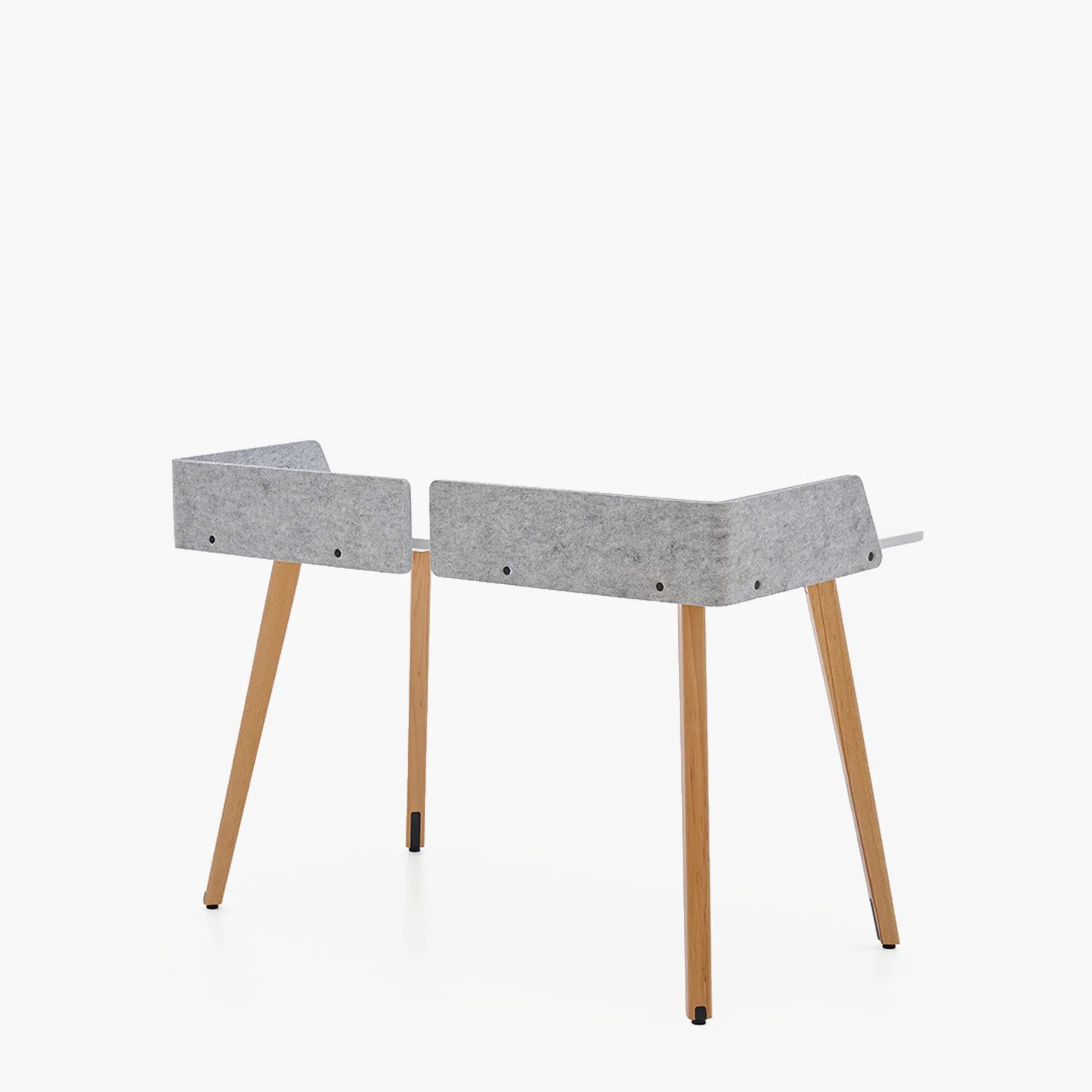 Renee Wood Çalışma Masası - Keçeli ve Aksesuarlı