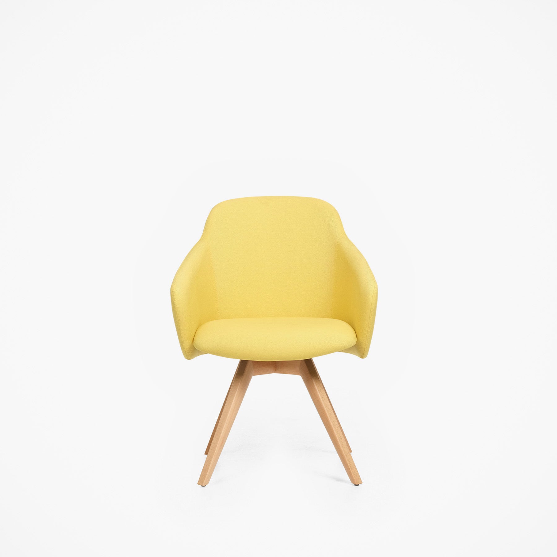 Toya Orta Sırt Çalışma Sandalyesi - Sabit Ayak - Ahşap