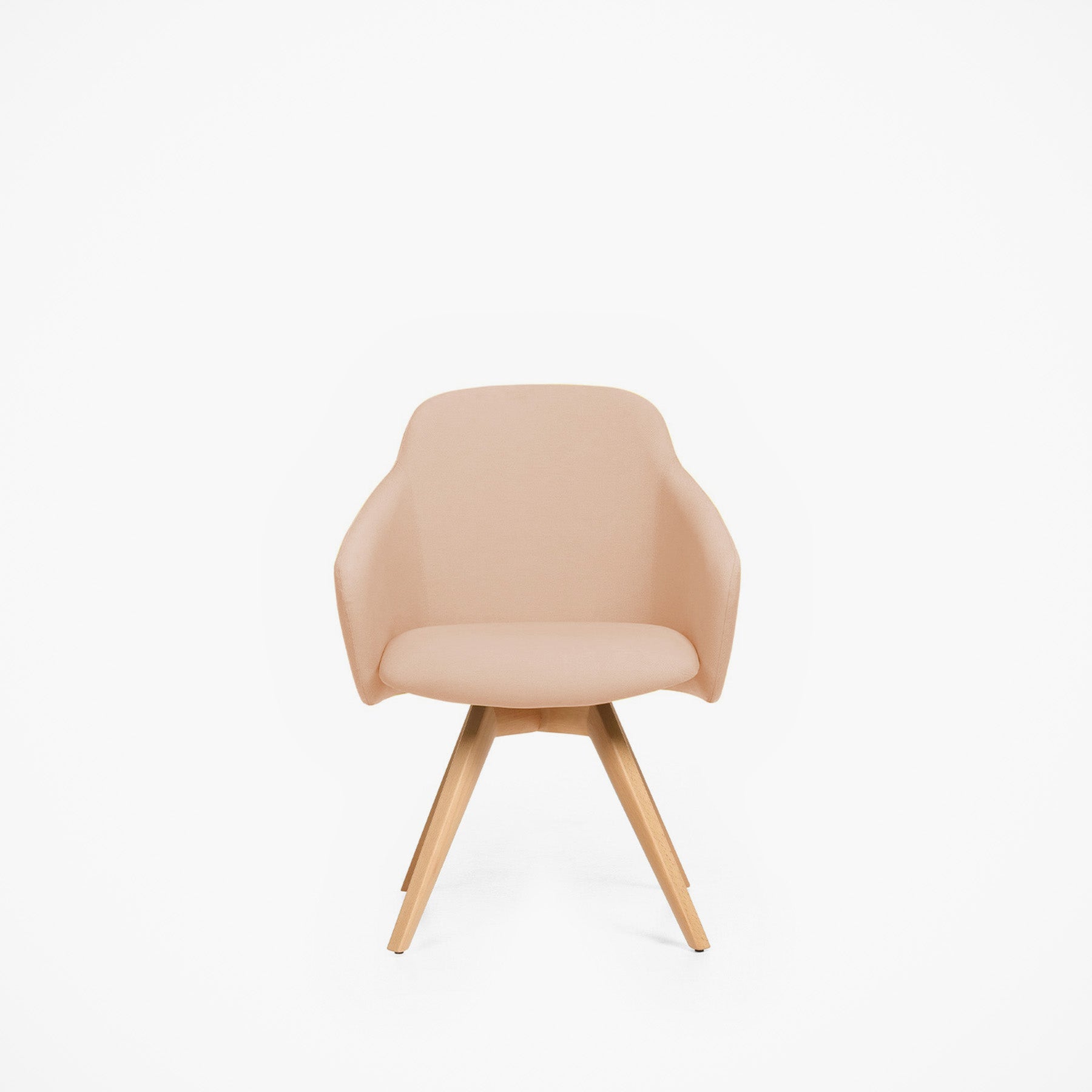 Toya Orta Sırt Çalışma Sandalyesi - Sabit Ayak - Ahşap