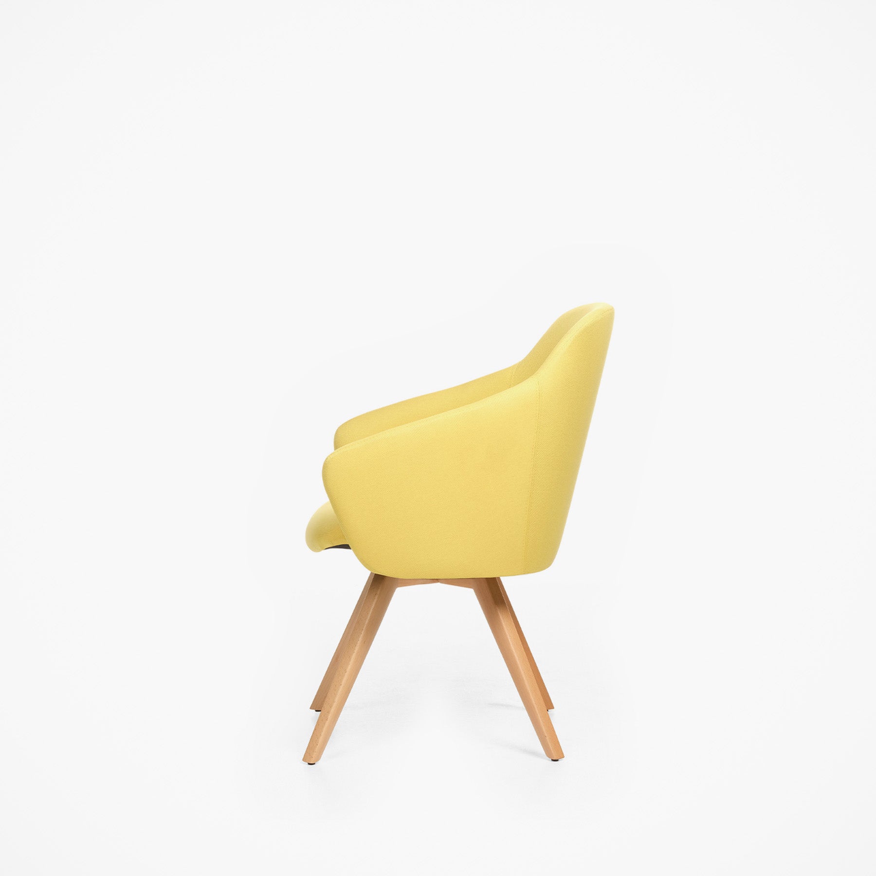 Toya Orta Sırt Çalışma Sandalyesi - Sabit Ayak - Ahşap