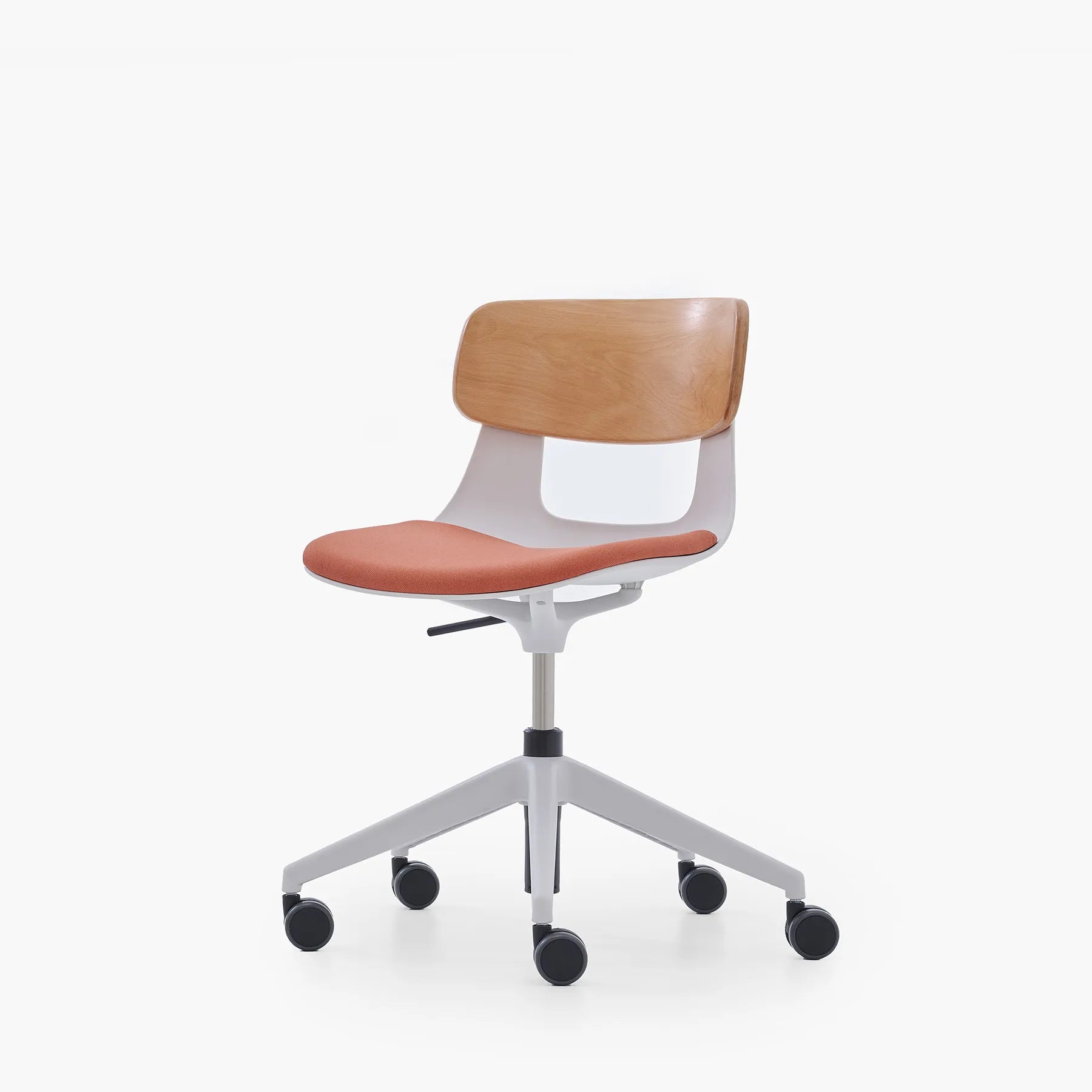 Lucrezia Ahşap Sırt Minderli Çalışma Sandalyesi