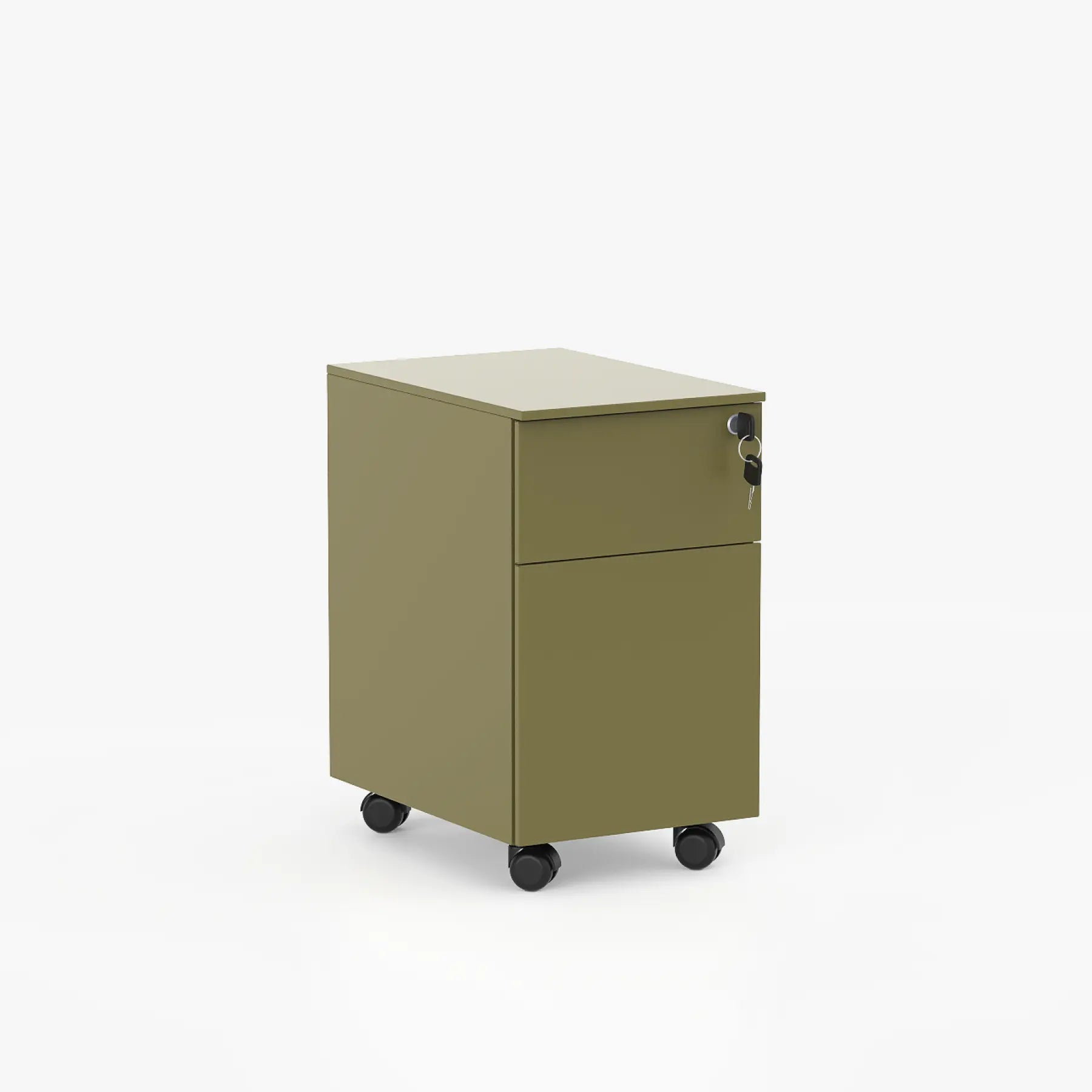 Cube İki Çekmeceli Metal Komodin