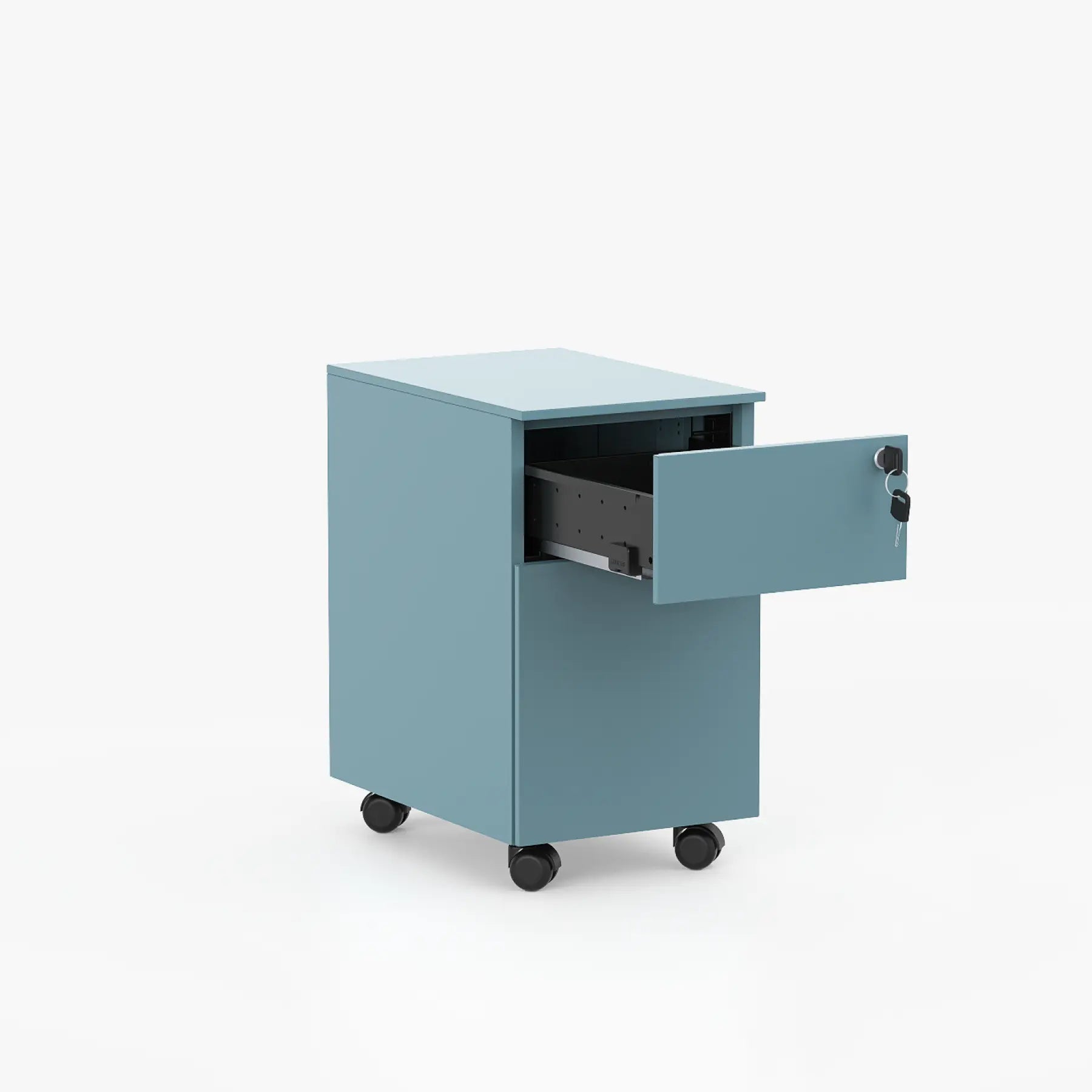 Cube İki Çekmeceli Metal Komodin