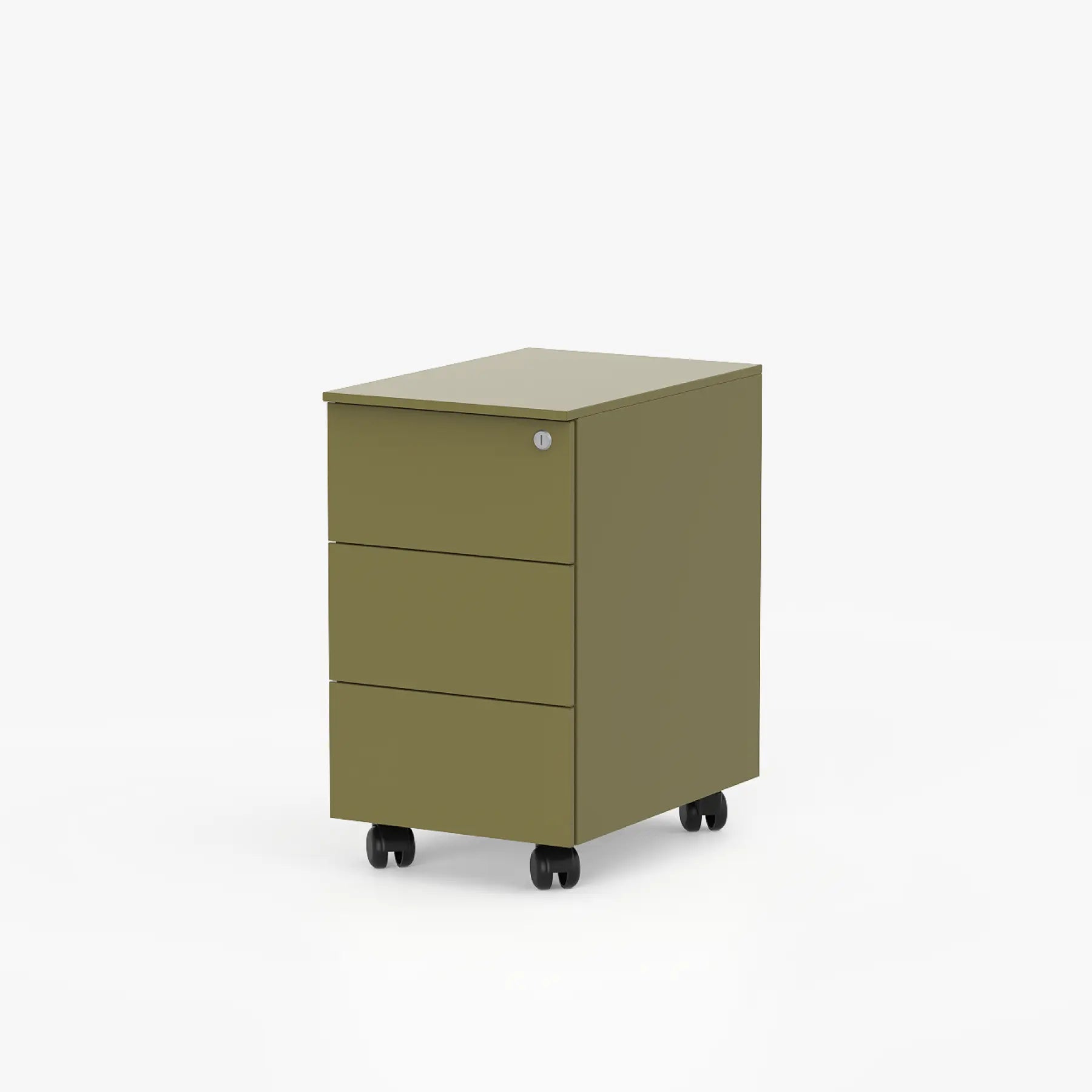 Cube Üç Çekmeceli Metal Komodin