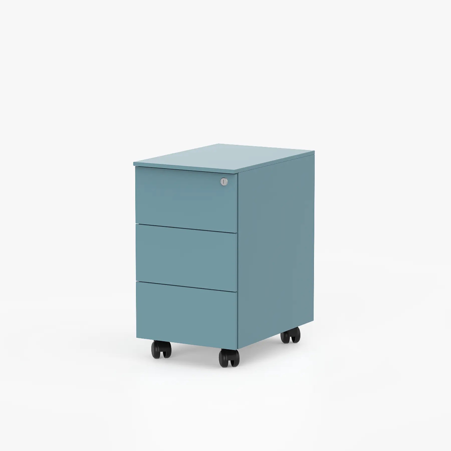 Cube Üç Çekmeceli Metal Komodin