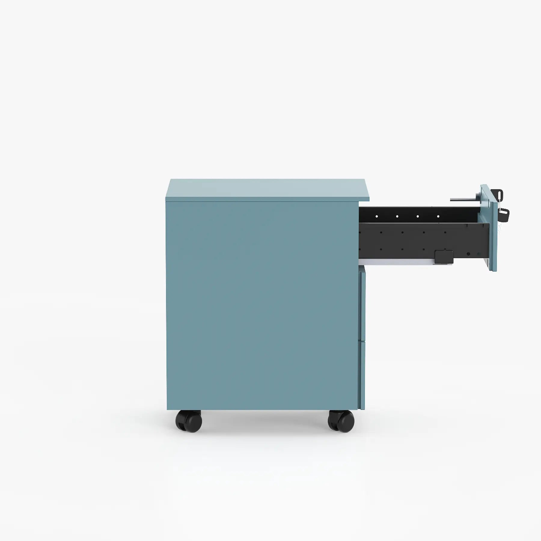 Cube Üç Çekmeceli Metal Komodin