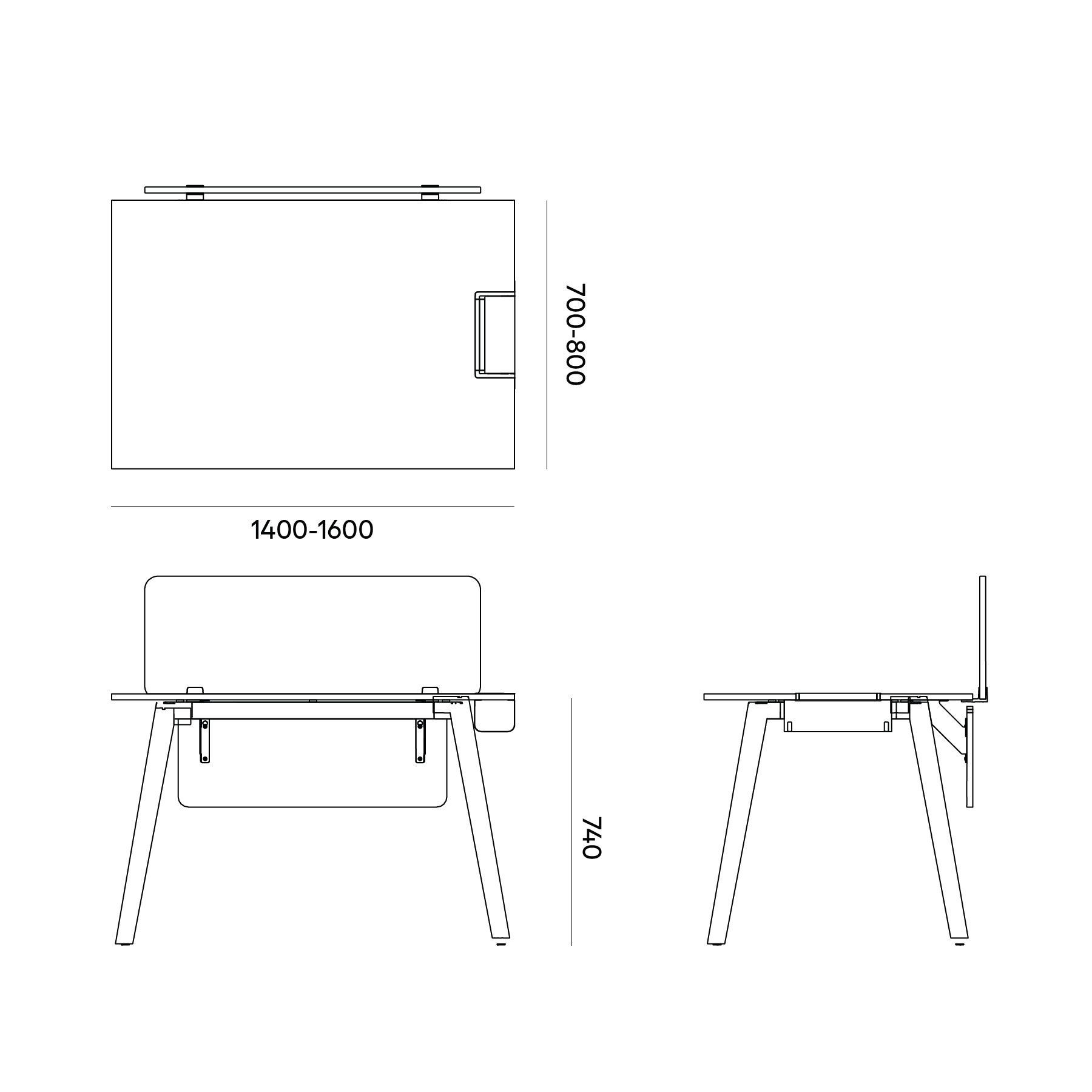 Pila Wood Çalışma Masası