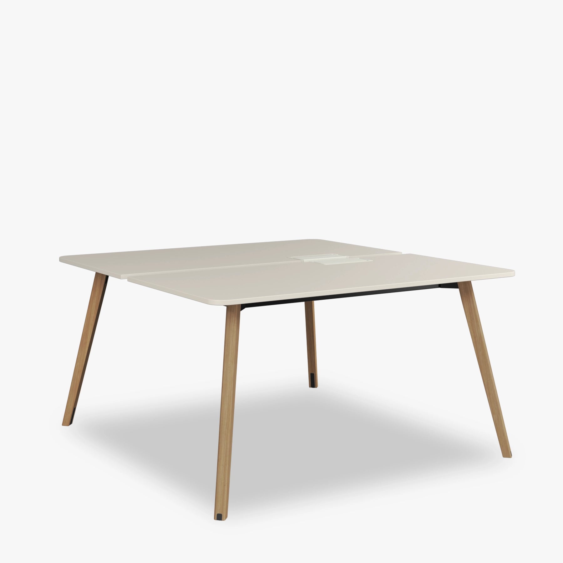 Pila Wood Elektrifikasyonlu İkili Çalışma Masası