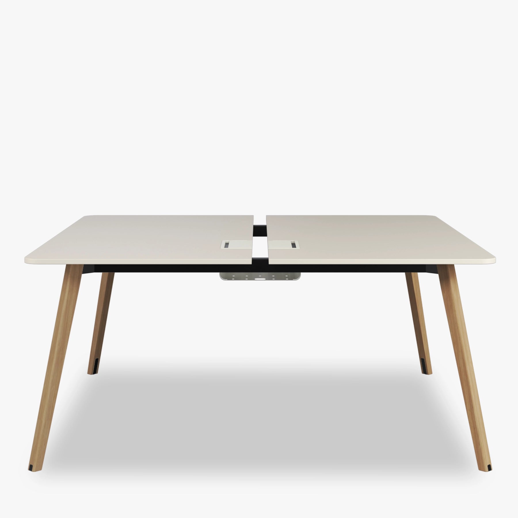 Pila Wood Elektrifikasyonlu İkili Çalışma Masası