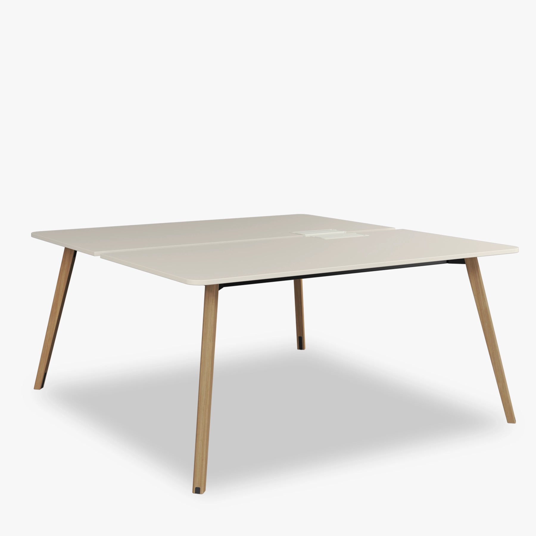 Pila Wood Elektrifikasyonlu İkili Çalışma Masası