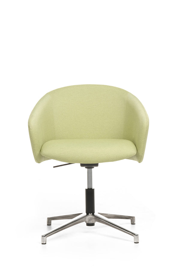 nurus TOYA Alçak Sırt Alüminyum Sabit (Pingo) Ayak Çalışma Sandalyesi  nurus Yağ Yeşili  