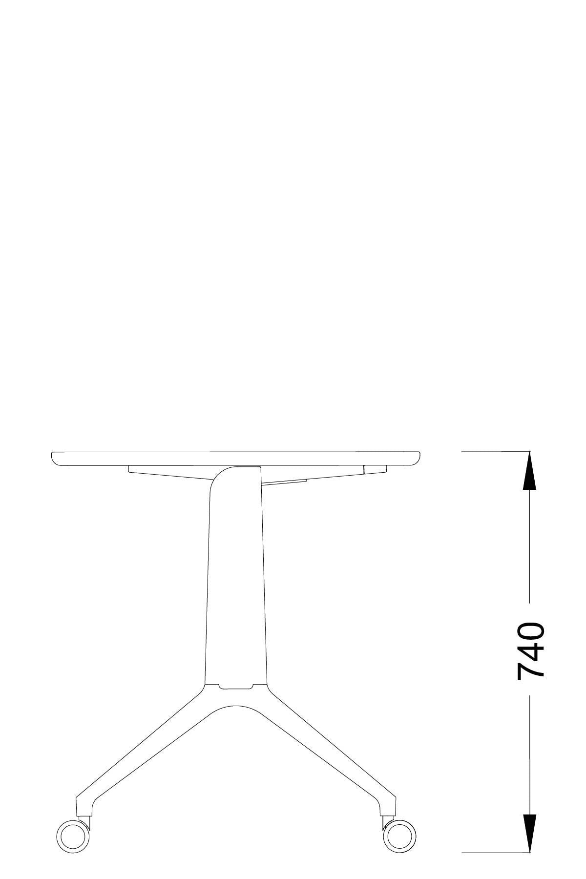 nurus LOUIS 74 cm Katlanır Çalışma Masası  nurus   