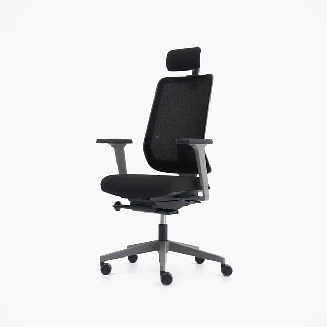 Mou Pro Front Tilt Çalışma Sandalyesi - Başlıklı - Antrasit