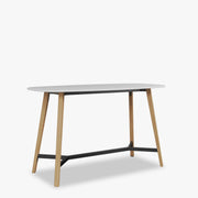 Pila Wood Yüksek Ayaklı Elips Toplantı Masası - 90x180