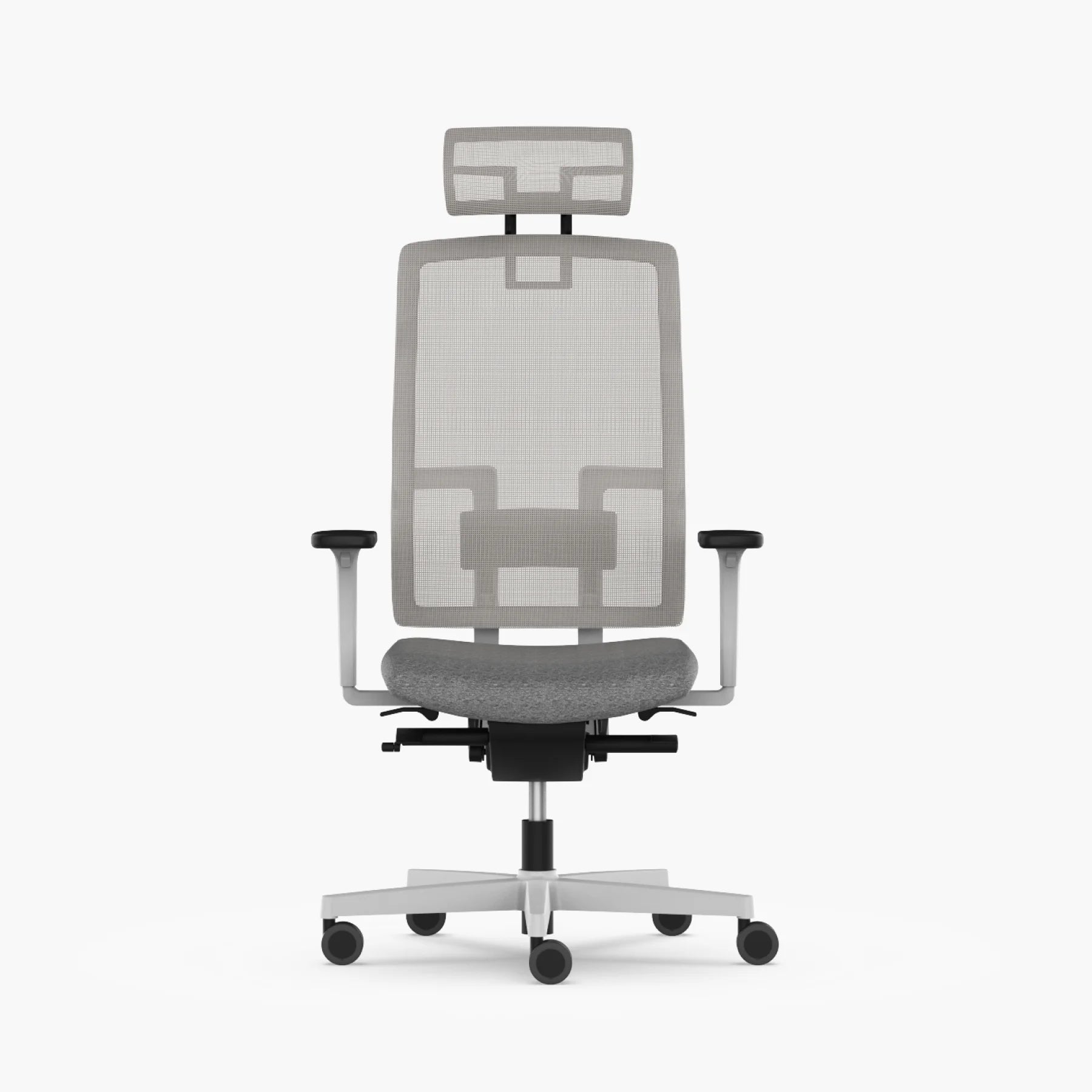 Me Too Çalışma Sandalyesi - Başlıklı - Gri