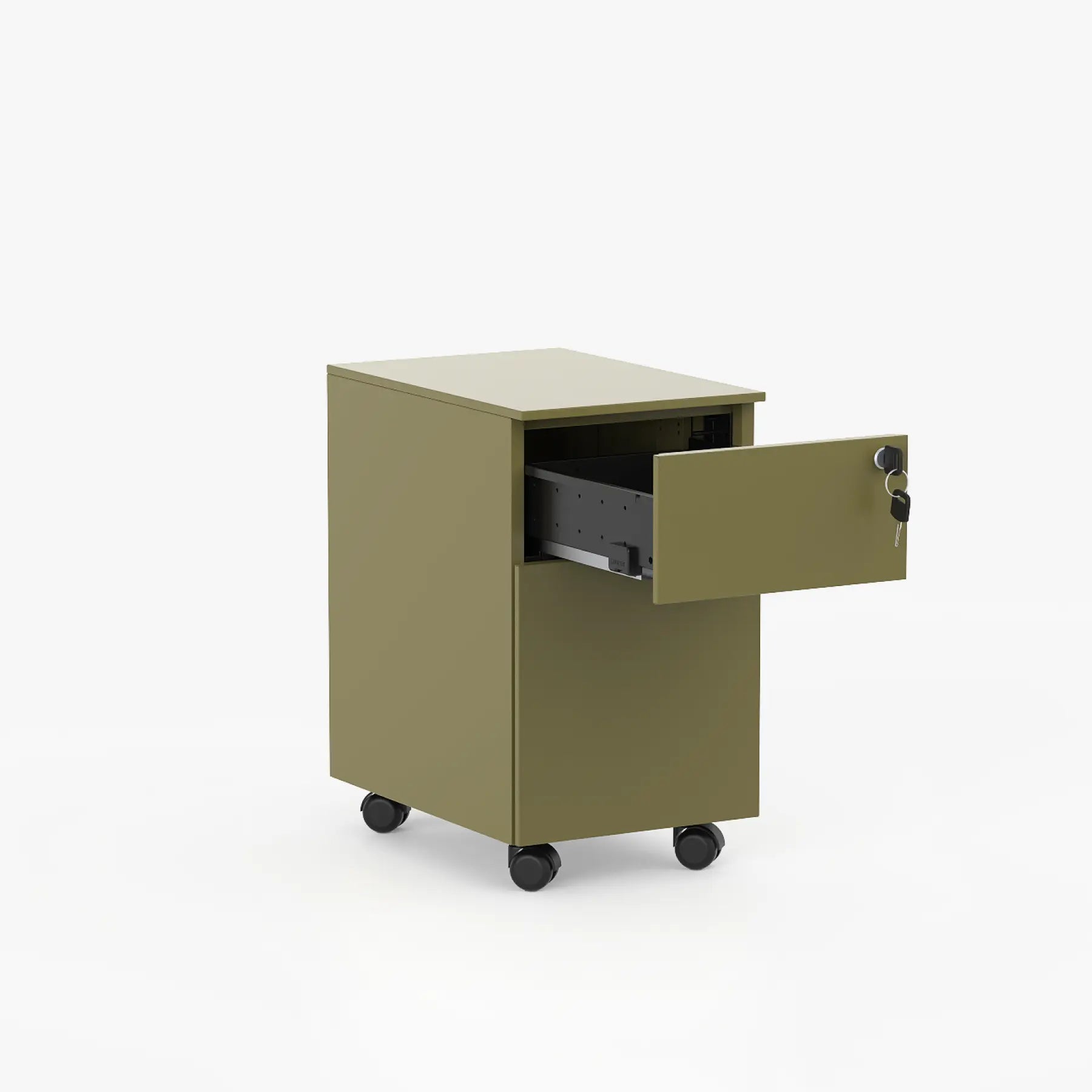 Cube İki Çekmeceli Metal Komodin