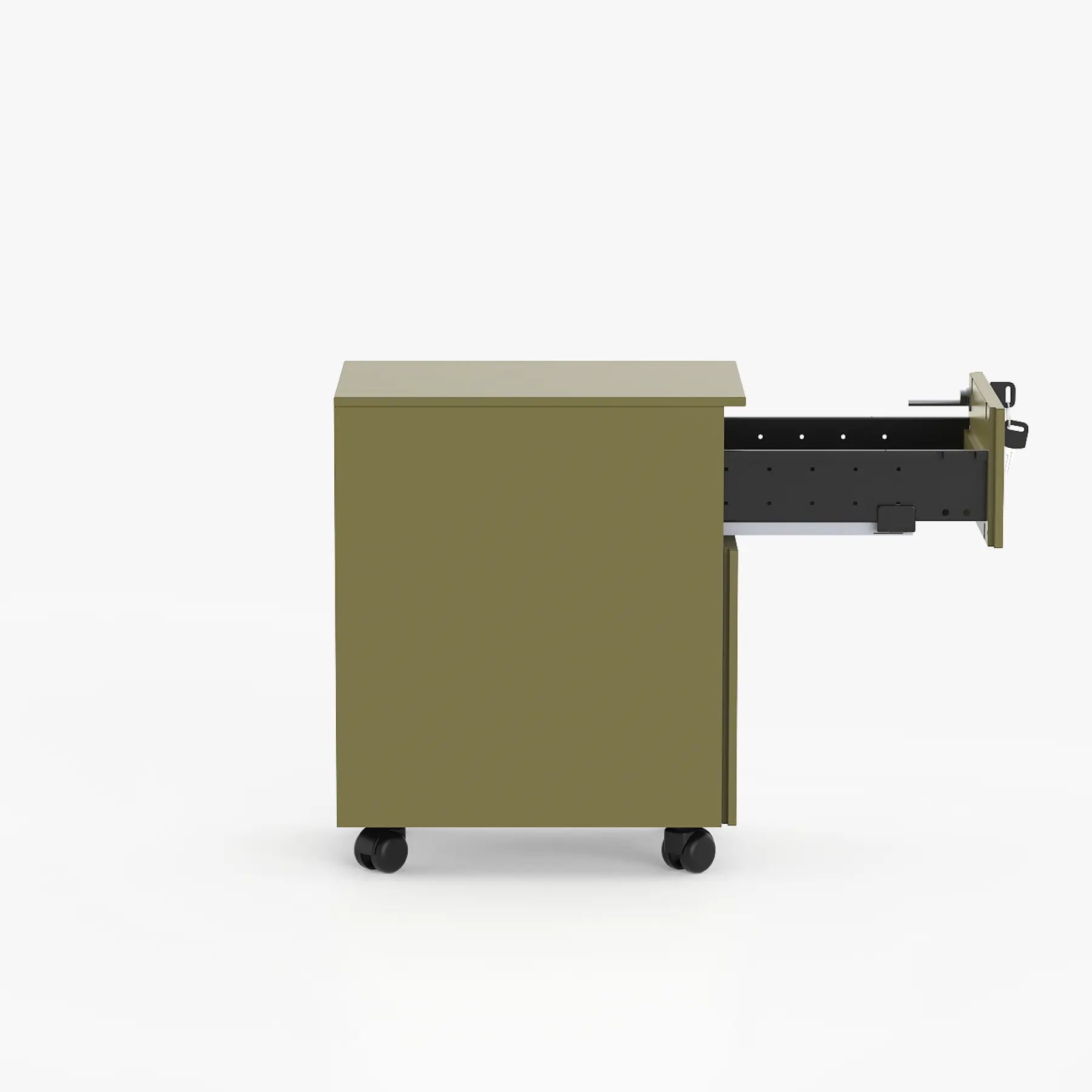 Cube İki Çekmeceli Metal Komodin