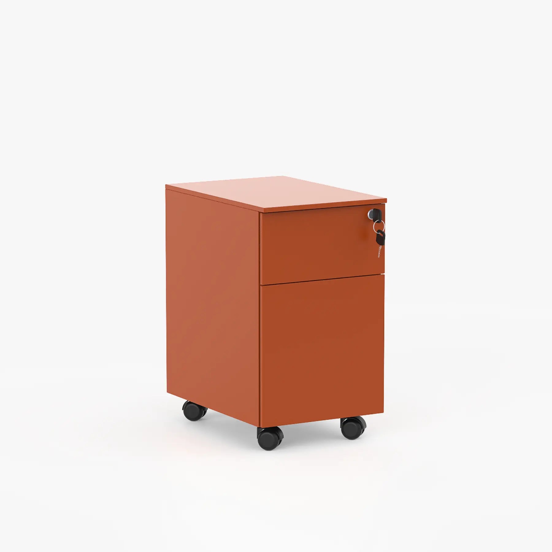 Cube İki Çekmeceli Metal Komodin