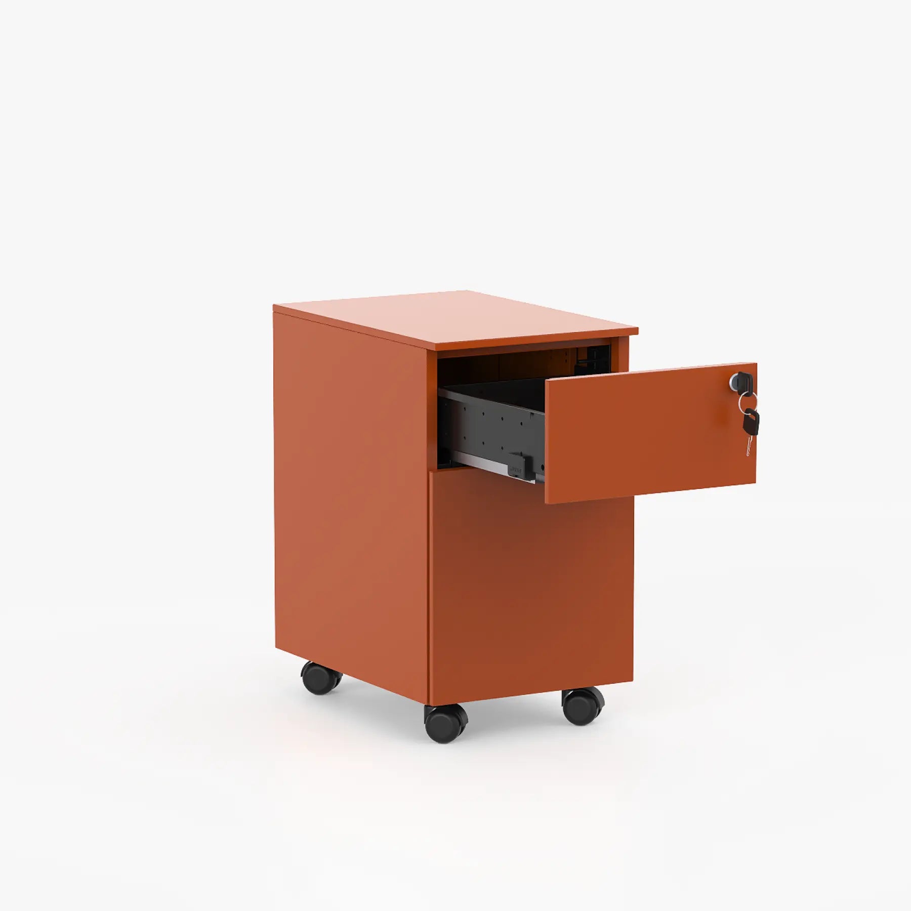 Cube İki Çekmeceli Metal Komodin