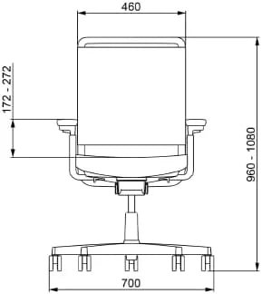 Uneo Pro Plus Siyah Çalışma Sandalyesi