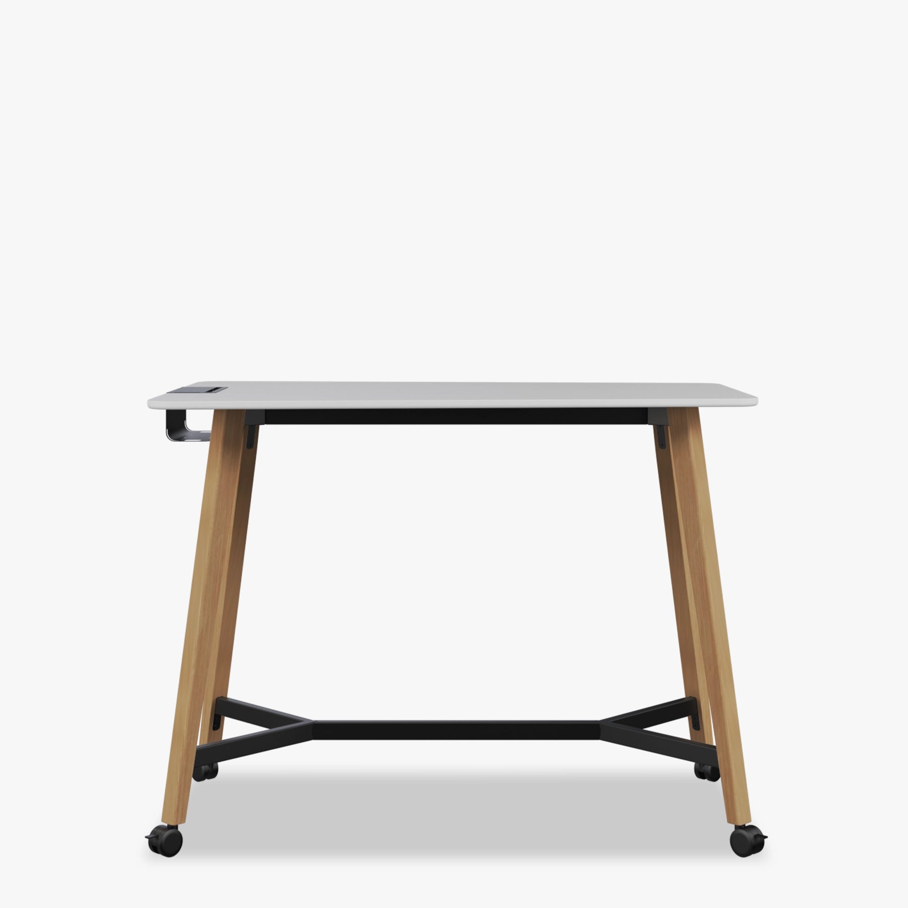 Pila Wood Yüksek Ayaklı Hareketli Toplantı Masası - 90x140